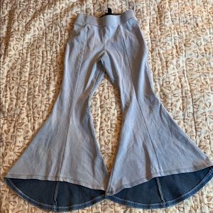 Girls stretch flare pants